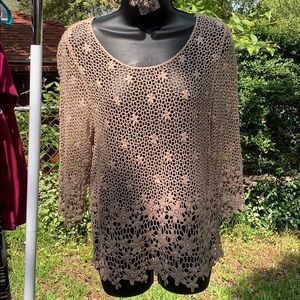 NWOT Together Apparel | Crocheted Top | One Size
